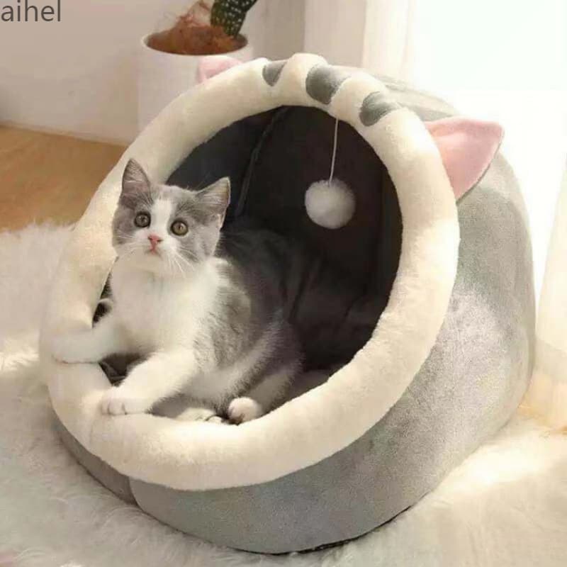 New Four-Season Cat Nest Cat House Dog Bed Summer Cat Villa Semi-Enclosed Pink Rabbit
