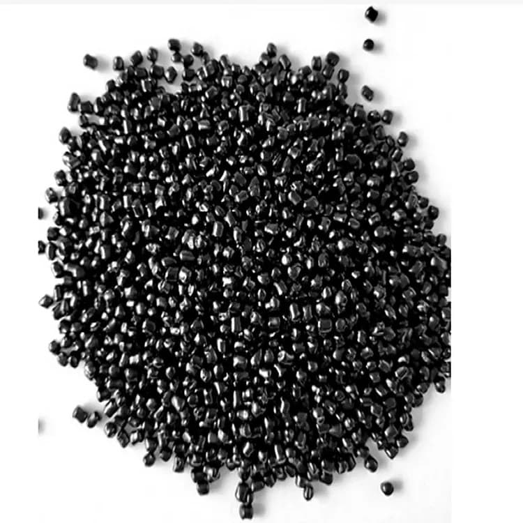 Black masterbatch granules, PP black high-gloss color masterbatch, environmentally friendly, universal for injection molding.