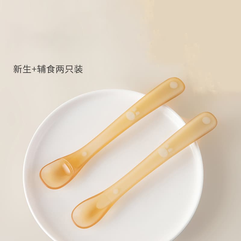 Silicone Spoon Baby Spoon Newborn Silicone Soft Spoon Baby Food Tool Baby Feeding Tool Mother and Baby Product Wholesale