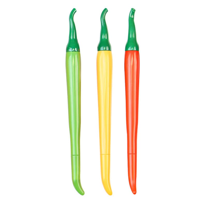 Creative Simulation Chili Gel Pen Red Green Yellow Chili Shaped Pen Office Supplies Signature Pen Wholesale Quick-Dry