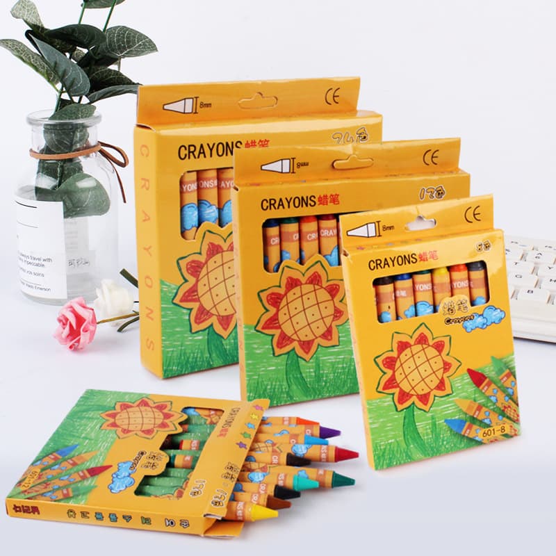 Creative Van Gogh Sunflower Children's 8-color, 12-color, 24-color crayon brush Christmas gift end-of-term prize