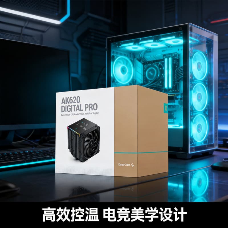 DeepCool AK620 DIGITAL PRO Air Cooler Digital Display ARGB Lighting CPU Fan