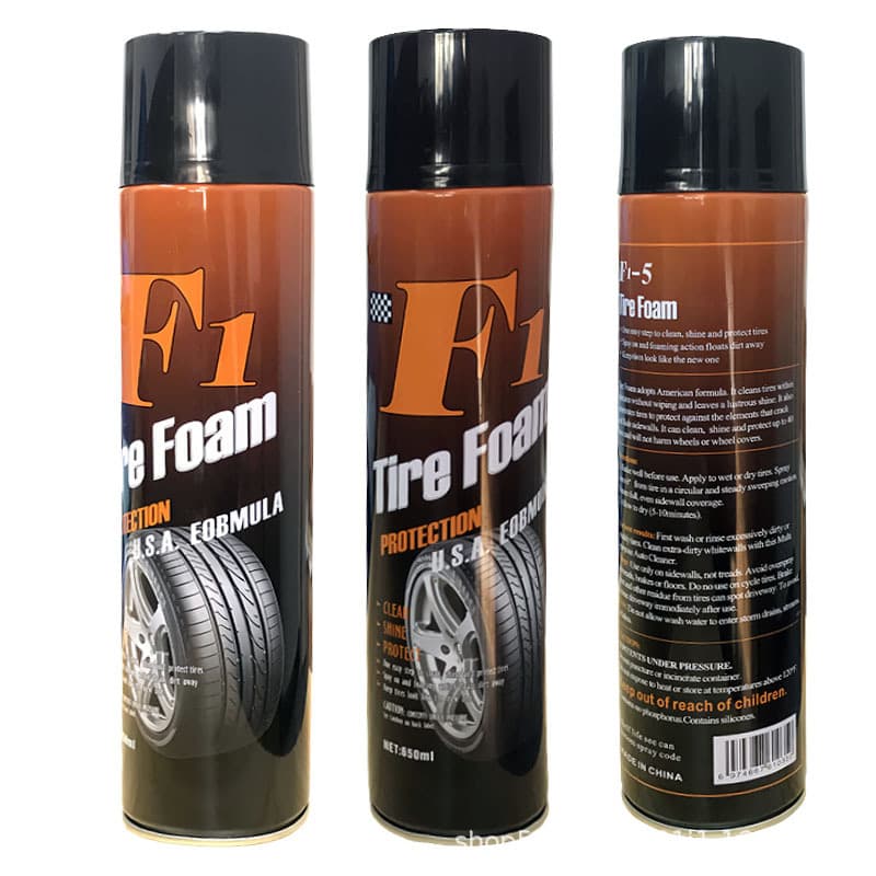 F1 Tire Shine Tire Foam Cleaner Tire Dressing Tire Wax Tire Brightener Blackening Tire Wax