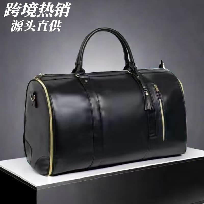Cross-Border Travel Waterproof Handheld Suit Large Capacity Travel Bag Men's Business Sports Storage Bag PU