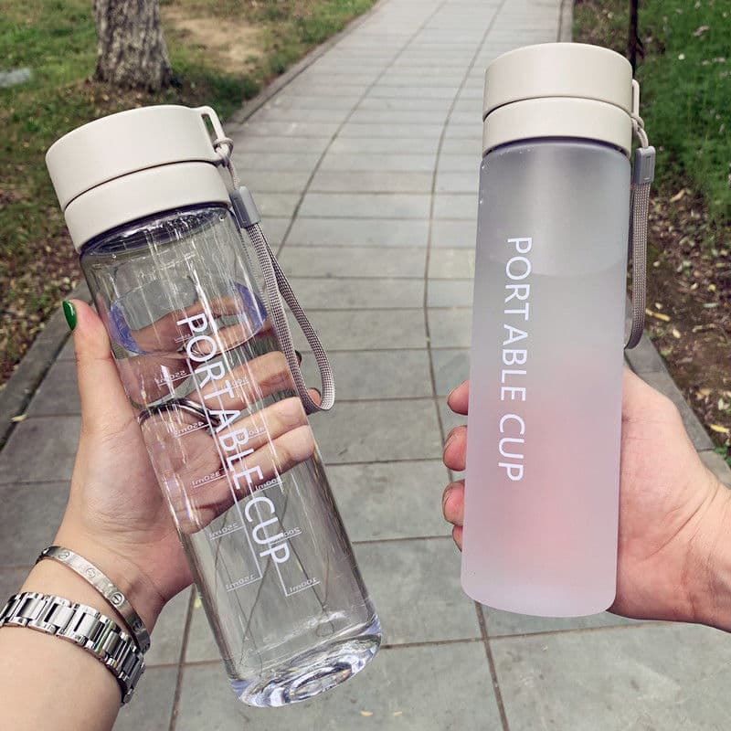 High Aesthetic Value Durable High Temperature Resistant Space Cup Simple Portable Plastic Water Cup Men Women Students Capacity