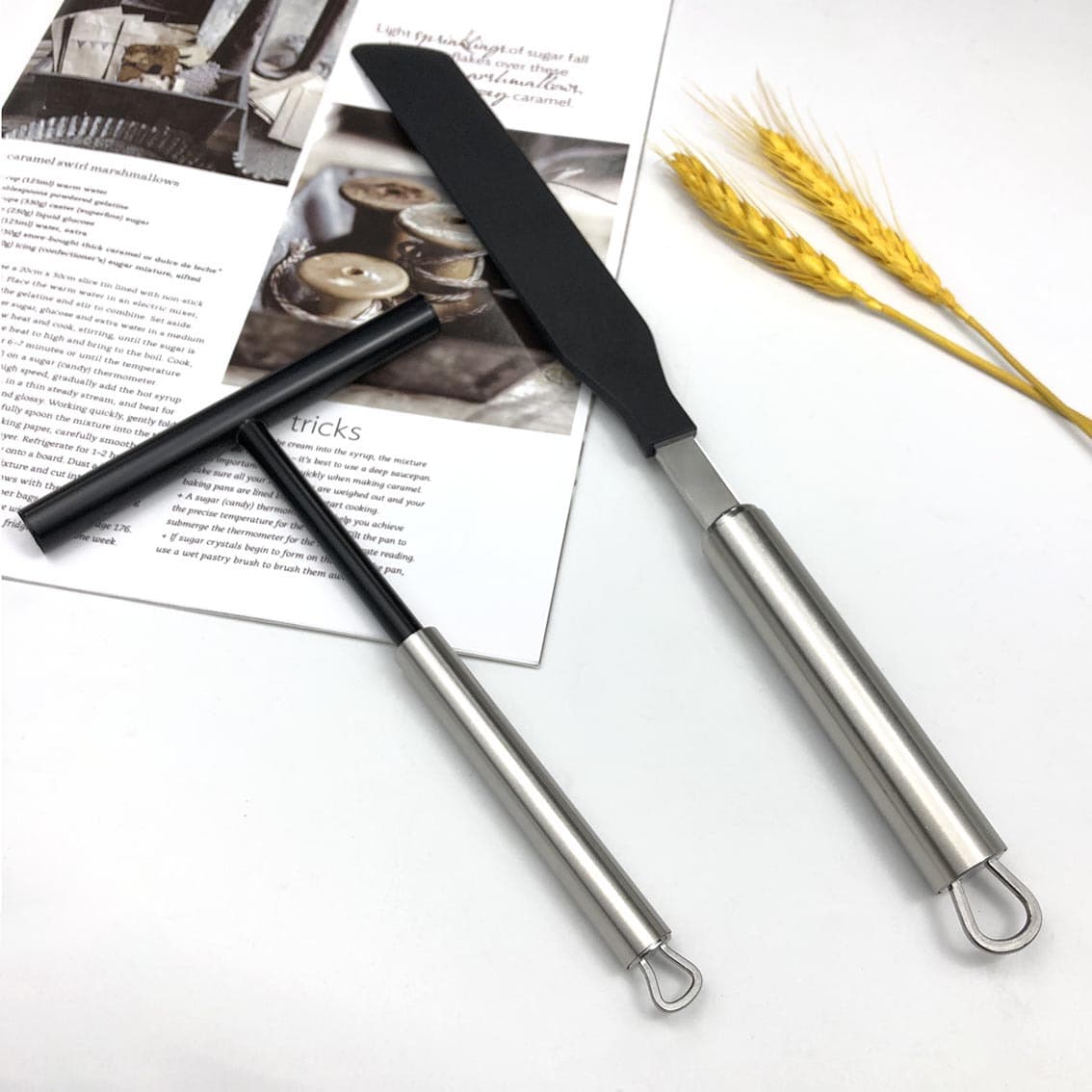 304 Stainless Steel Pancake Tool Set for Jianbing Guozi, Crepe Spreader, Egg Pancake Scraper, Griddle Cooking Utensil