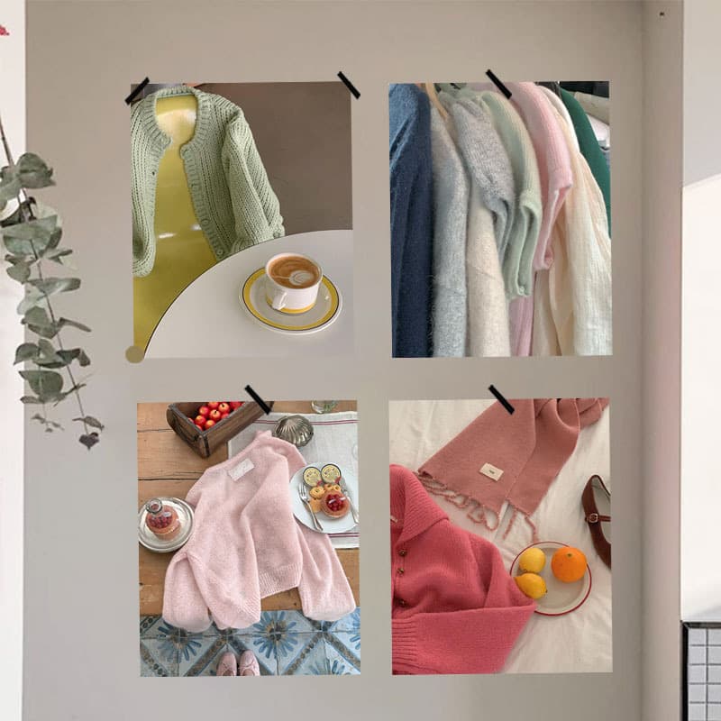 Ins style blogger Korean accessories outfit poster fashion clothing store studio wall versatile decoration pictorial