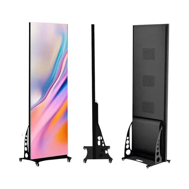 Three-fold GOB display indoor vertical advertising machine led poster screen removable ultra-thin advertising screen waterproof screen