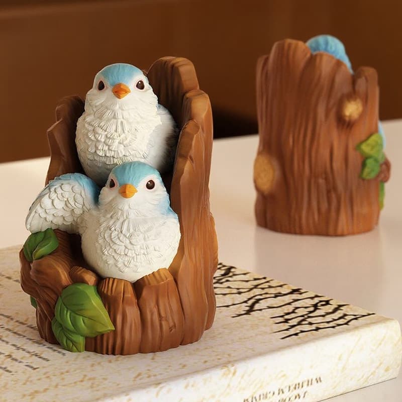 Stump Chubby Sparrow Silicone Mold Cake Mold DIY Scented Candle Plaster Decoration Bird Resin Mold
