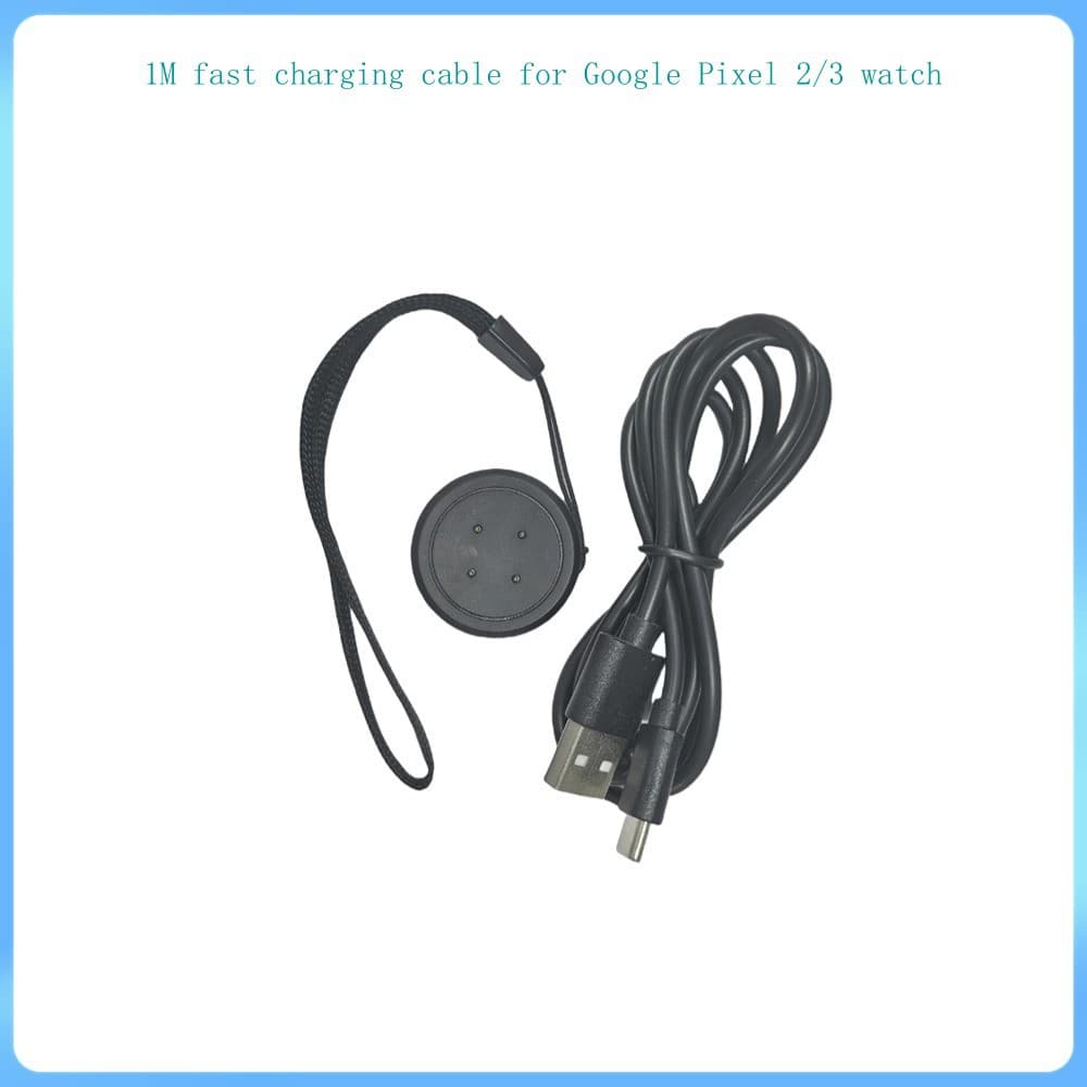 Compatible with Google Pixel Watch 2 and Google 3 charging cable docks (USB).