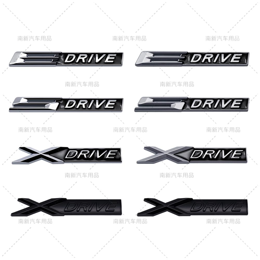 Suitable for BMW xdrive logo, rear emblem, four-wheel drive badge, XDRIVE label, BMW new 3 Series 5 Series car sticker
