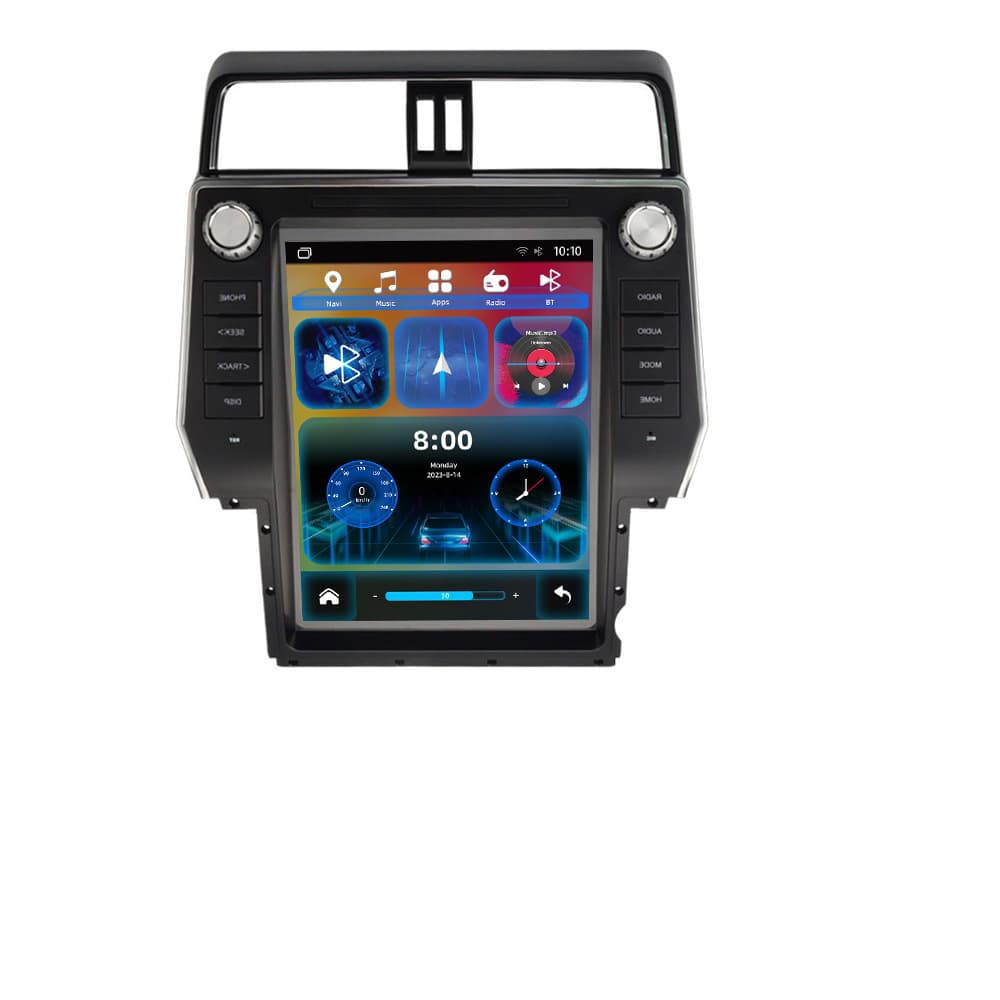 Vertical Screen Smart Central Control 12.1-inch GPS Navigation All-in-One for 2018 Toyota Prado Land Cruiser