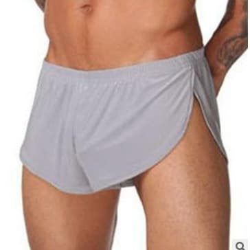 Wholesale Men's Underwear Silk Smooth Round Hem Sports Underwear Home Shorts Sexy Men's Three-Quarter Shorts Wholesale