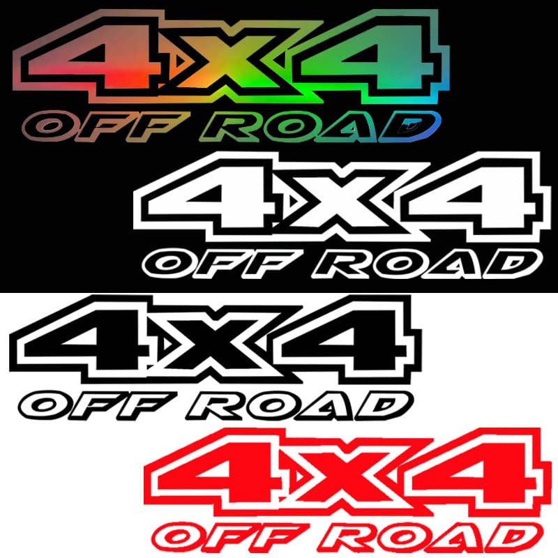 Suitable for 4X4 car stickers off-road jeep four-wheel drive personalized creative 4X4 OFF ROAD reflective body stickers