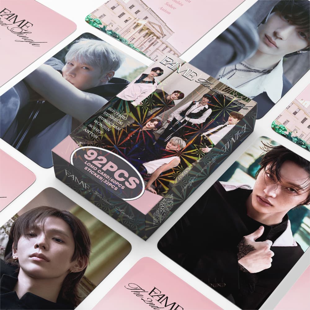 92 Kpop Photocards Riize【Fame】Greeting Cards Star Stickers 3inch Double-Sided Lomo Card Collection