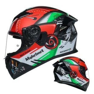 3C/DOT Certified Motorcycle Helmet Men and Women Adult Dual Visor Full Face Helmet Gray Cross-Border Motorcycle Safety Helmet Bluetooth Ready