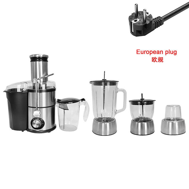Cross-Border Export 4-in-1 Juicer, Household Multi-Function Large-Diameter Masticating Juicer, Blender, Grinder Juicer