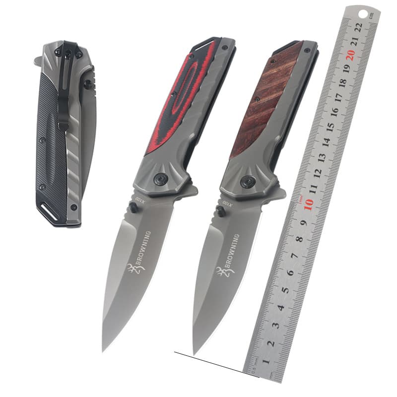 Outdoor Folding Knife Camping Survival Folding Knife Rosewood Multi-function Fruit Knife G10 Handle Creative Portable Knife