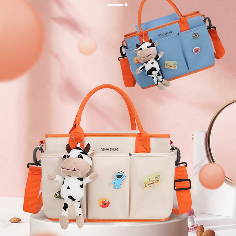 New Multi-functional Thermal Insulated Hand-held Storage Bag For Moms Large Capacity Baby Carrying Bag Multiple Separate Layers