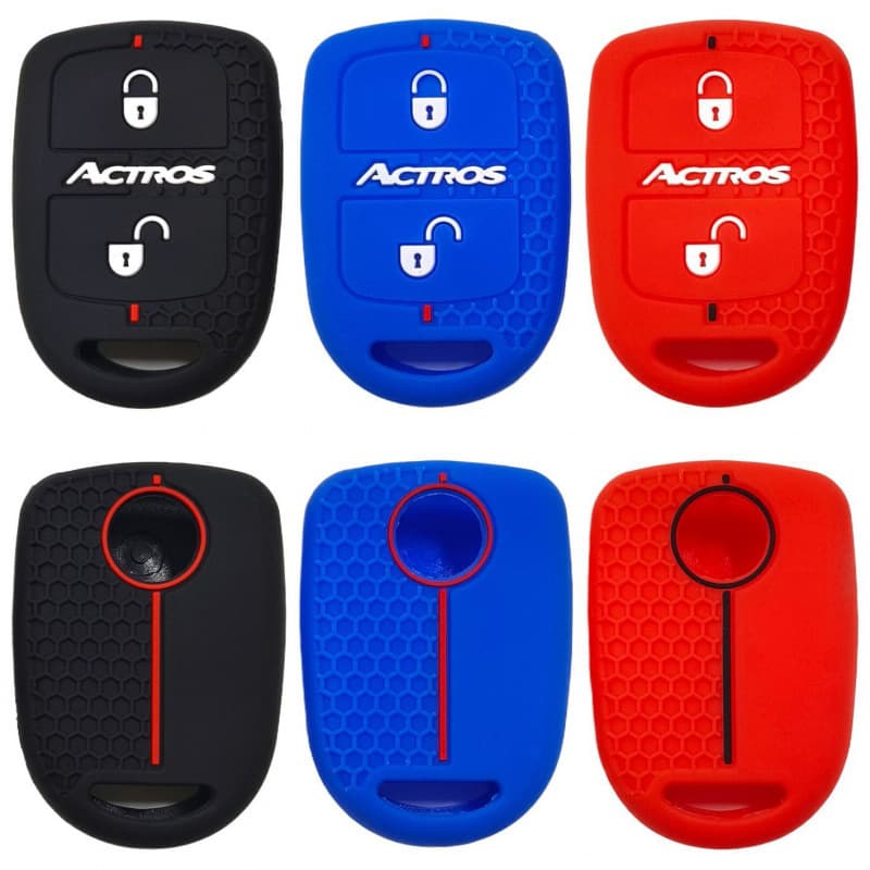 For Mercedes-Benz Truck Actros Split Remote 2-Key Honeycomb Pattern Silicone Key Case Hollowed Out Style