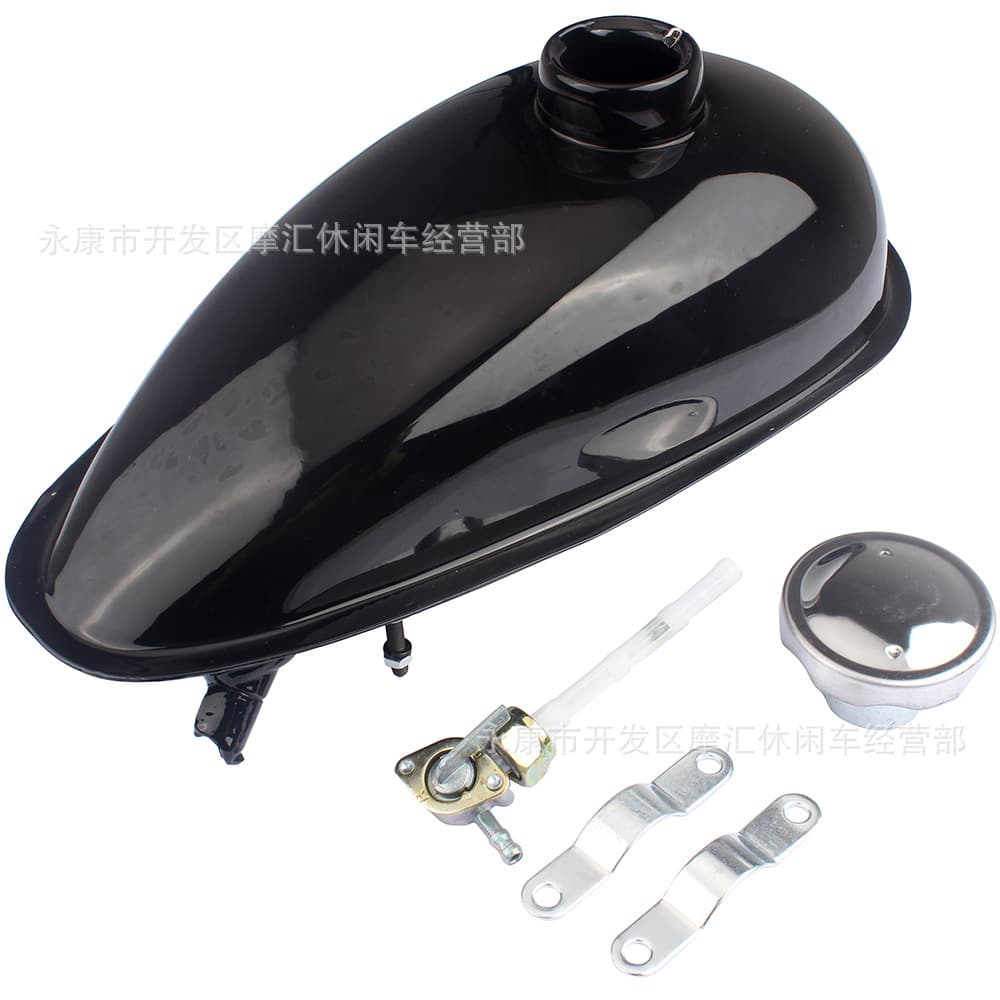 Mini Motorcycle Bicycle Parts 50CC 60CC 80CC Two-Stroke Iron Fuel Tank with Cap 2L