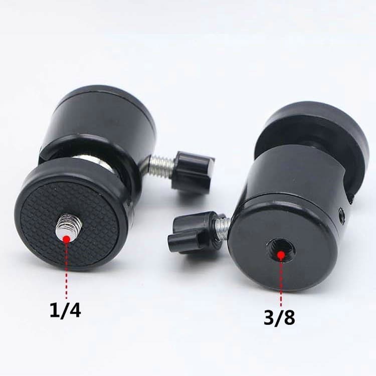 Camera tripod head, octopus-shaped ball head, octopus-shaped tripod head, single-aperture 3/8" ball head