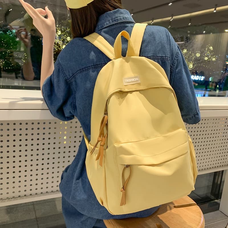Schoolbag female ins forest style versatile backpack Korean version simple high school junior high school birthday style high-looking cross-border backpack