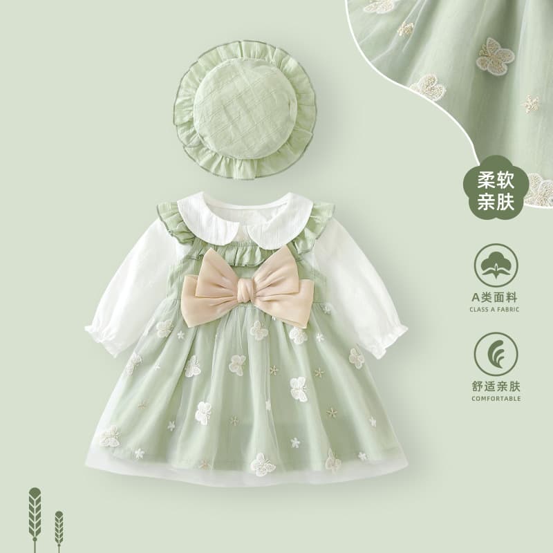 Baby Girl Dress Autumn Infant One-Year-Old Birthday Gown Princess Dress Summer Clothing