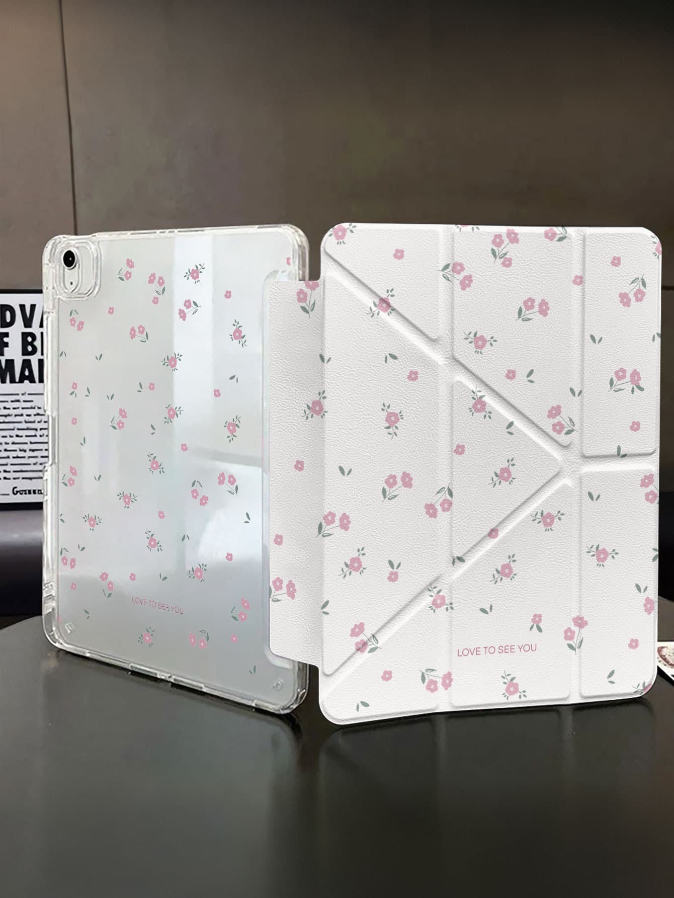 Compatible with Samsung A9 Plus A8 Tablet Protective Case S7 FE Shockproof Cover Y-Fold High Transparency S8 S7 S6 Lite