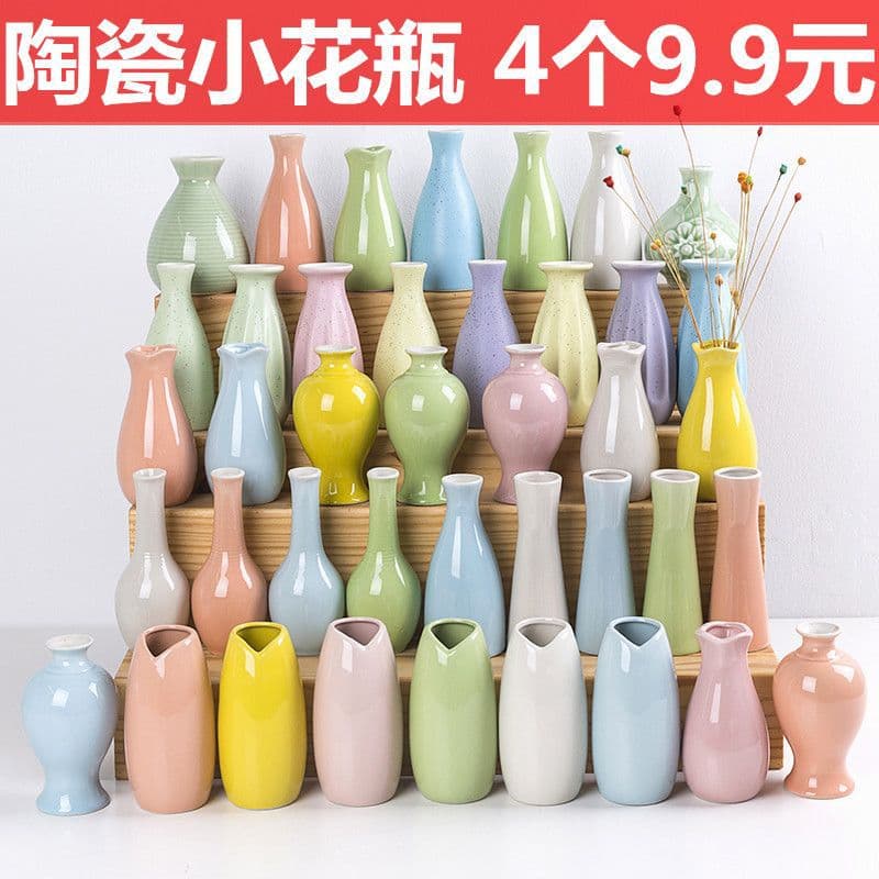 Ceramic Minimalist Vase for Hydroponics, Simple Flower Vase, Multi-Color Flower Arrangement Decoration, Modern Living Room Home Decor, Free Shipping