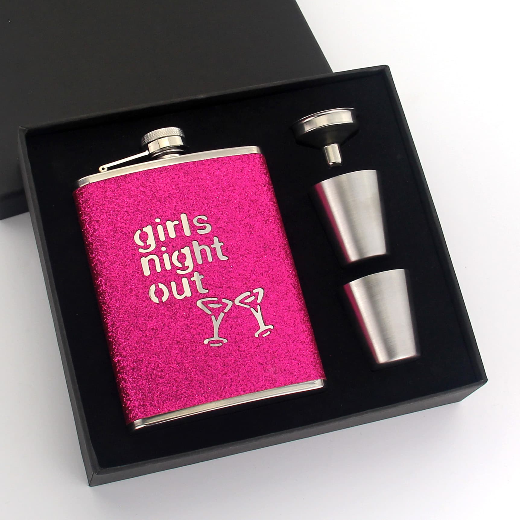Amazon stainless steel flasks, Russian-style portable outdoor flat metal small liquor bottles