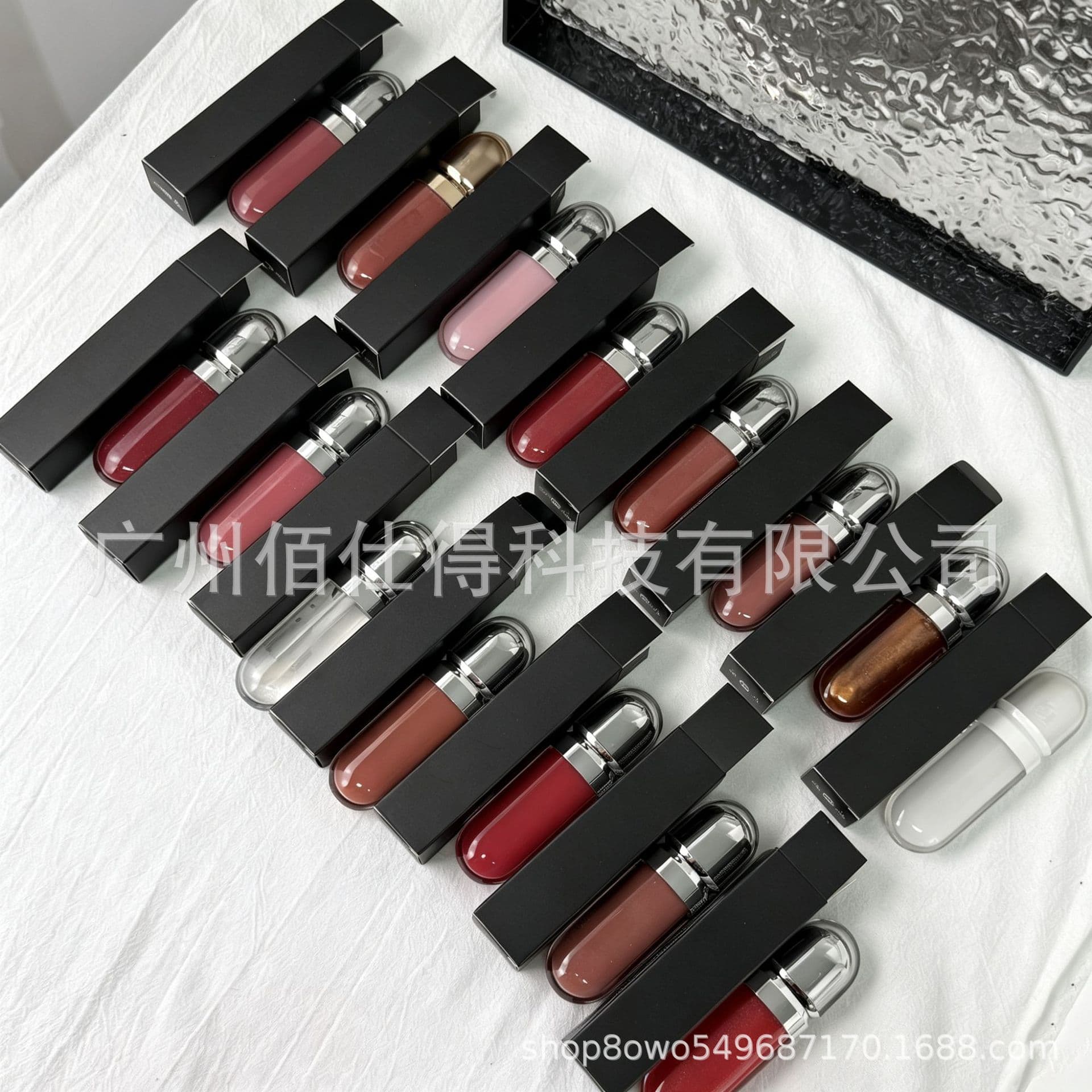 Foreign trade spot single-head 3D lip glaze 6.5ml water-gloss mirror moisturizing clear lip gloss lip gloss 20 05 0117