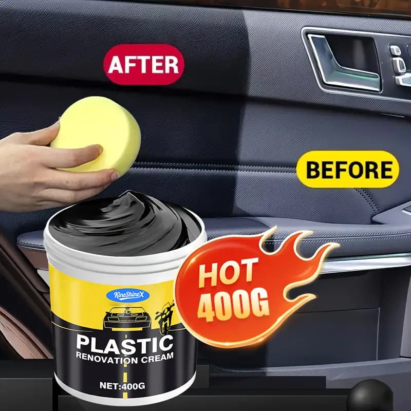 Plastic & Rubber Repair Cream - Instant Black Restoration