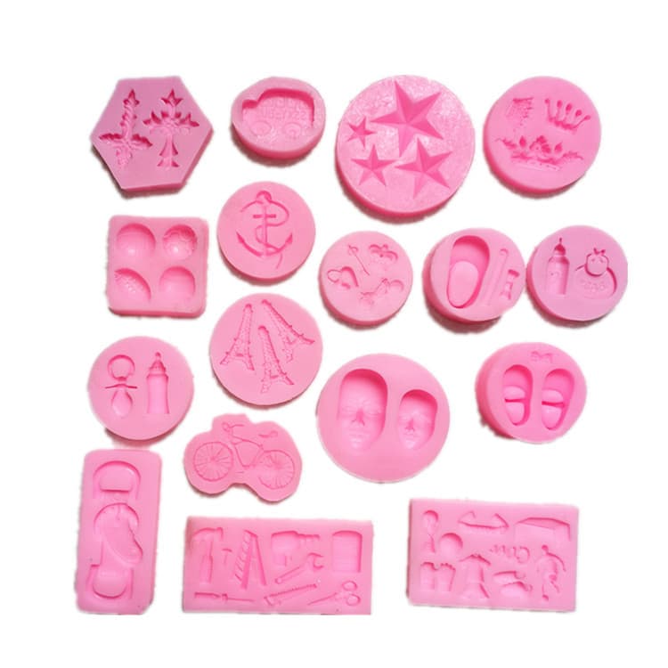 Factory Direct Cartoon Crown Cross Hardware Tool Cake Silicone Mold for Aromatherapy Gypsum Candle Decoration