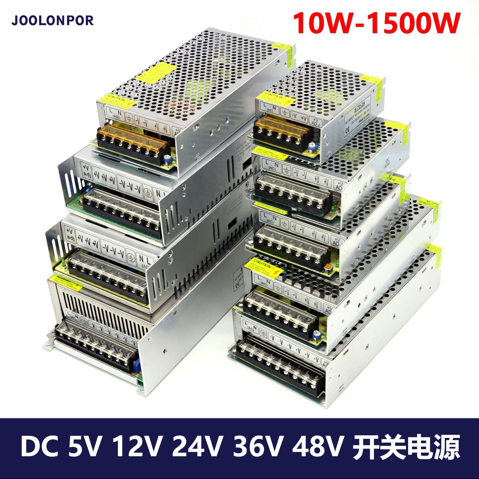 220V to DC 5V 12V 24V 36V 48V 10W-1500W Switching Power Transformer for LED Strip Power