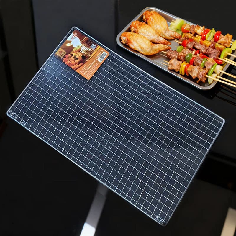 Yinshi Outdoor Barbecue Net, Galvanized Grid Mesh, Home Barbecue Rack Net, Drying Net, Oil Drain Net, Outdoor Barbecue Tools