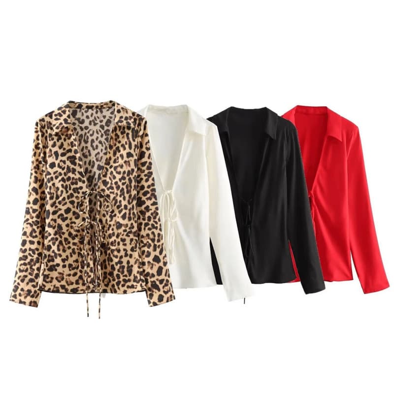 Wholesale Cross-Border European and American Women's Fashion Casual Bow Detail Blouse - AliExpress Hot Selling