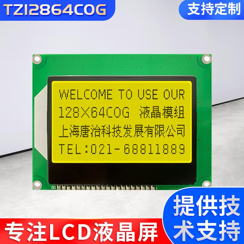 3inch Tz12864Cog-Gyi-Z1 LCD Screen COG Module LCD Liquid Crystal Display Screen for Industrial Control with Low Power Consumption