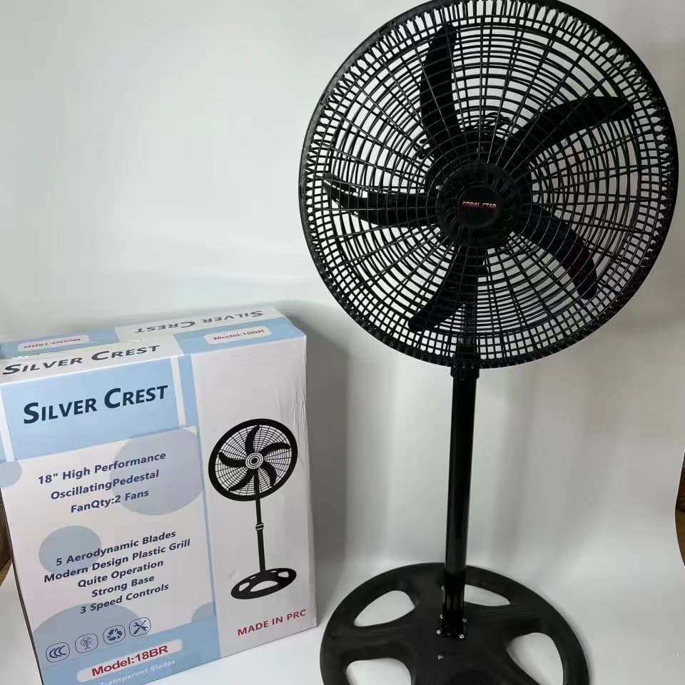 18-inch English export electric fan, floor fan for cross-border foreign trade, export oscillating electric fan.