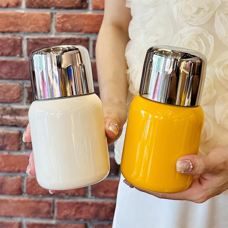 Hot-selling 316 all-steel thermos cup, good-looking portable tea and water separation cup for boys and girls, outdoor mini pocket cup
