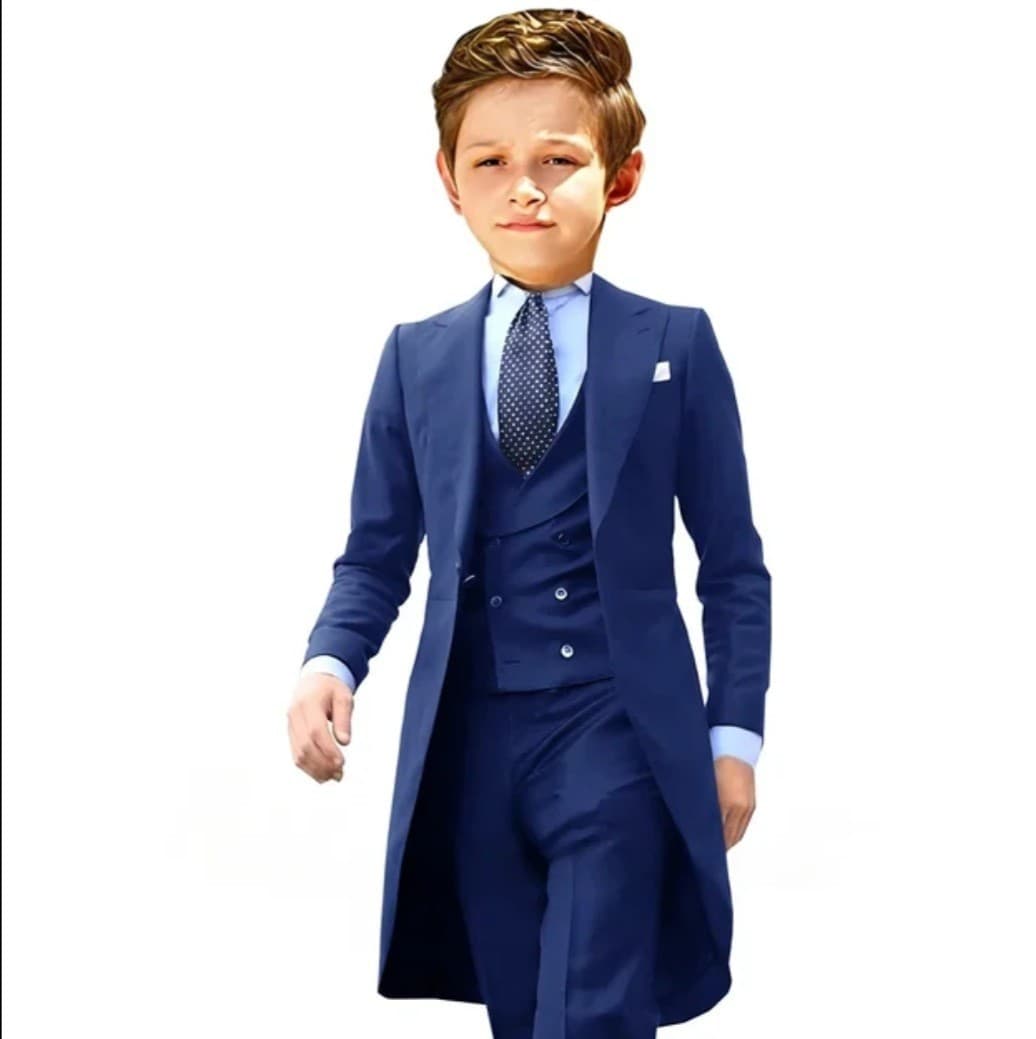 New 3-Piece Boy Suit Flower Boy Suit Birthday Party Suit Little Host Suit Set