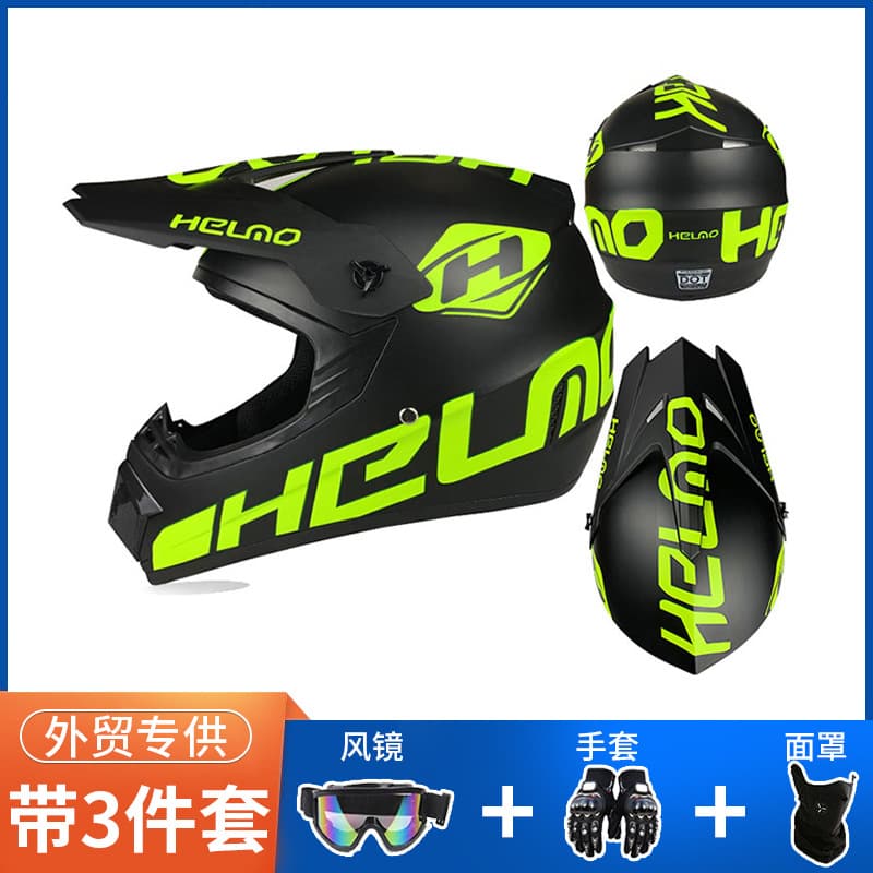 DOT Off-Road Helmet with 3-Piece Gift Set, Sand & Mountain Unisex Motorcycle Riding Helmet, Off-Road Helmet for ATV and Karting
