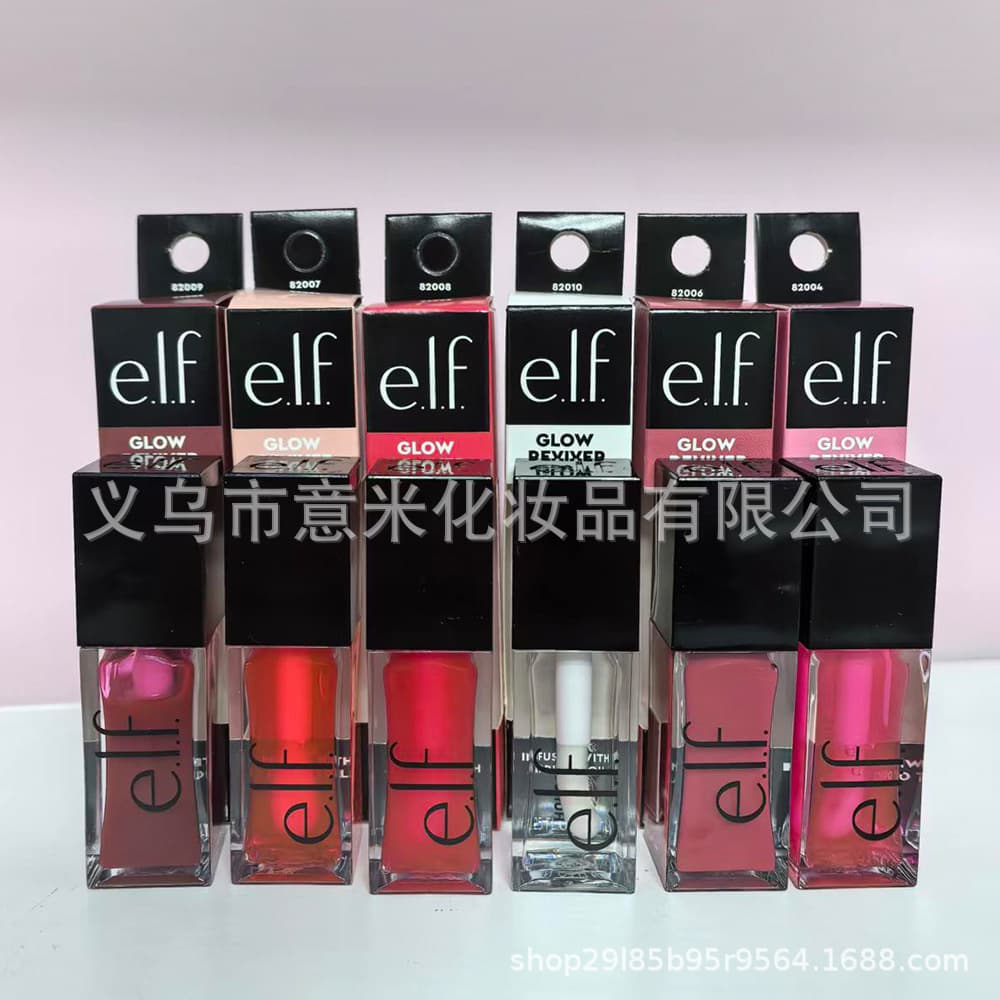 Cross-border Exclusive ELF Lip Oil, Tinted Lip Glaze Moisturizing Lip Liquid, Nourishing Lip Primer Balm, Lip Line Reducing Hydrating Lip Gloss