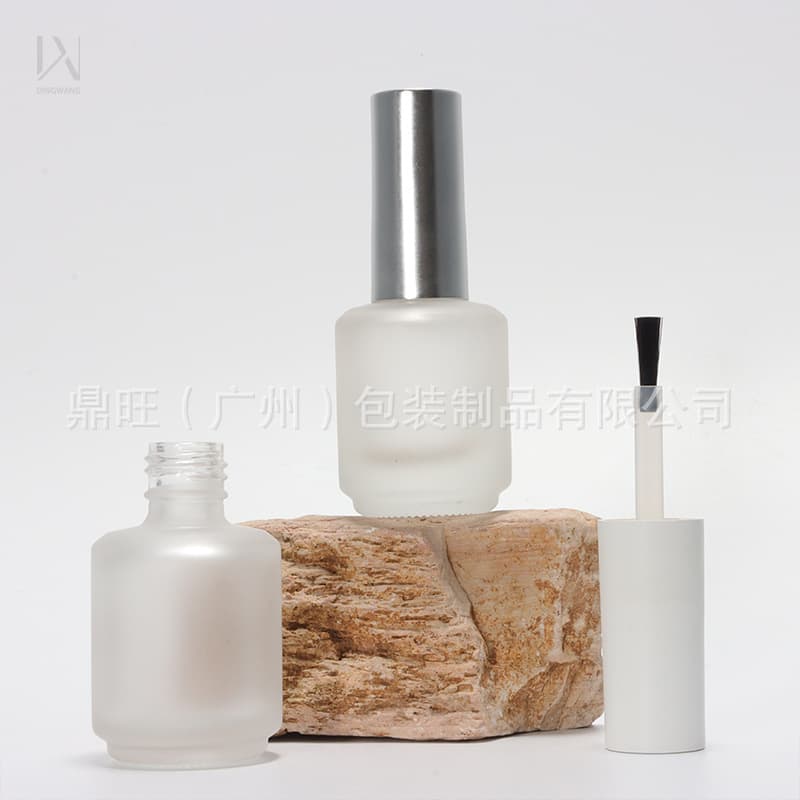Factory Direct Supply 15ml Empty Gel Polish Bottle Frosted Nail Polish Glass Bottle Gel Polish Nail Art Refill Bottle