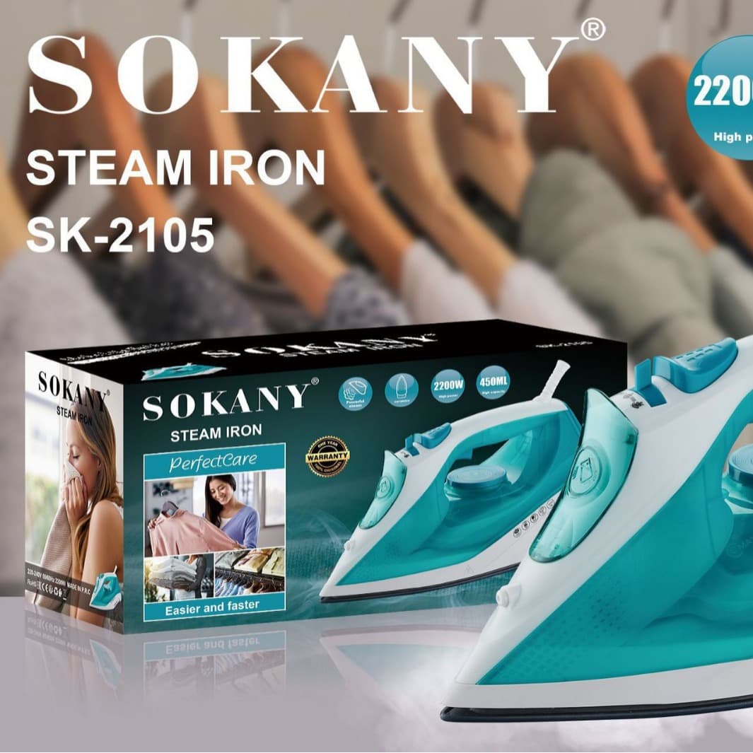 Sokany 2105 Steam Iron Household Electric Iron Wired Ironing Machine STEAM IRON
