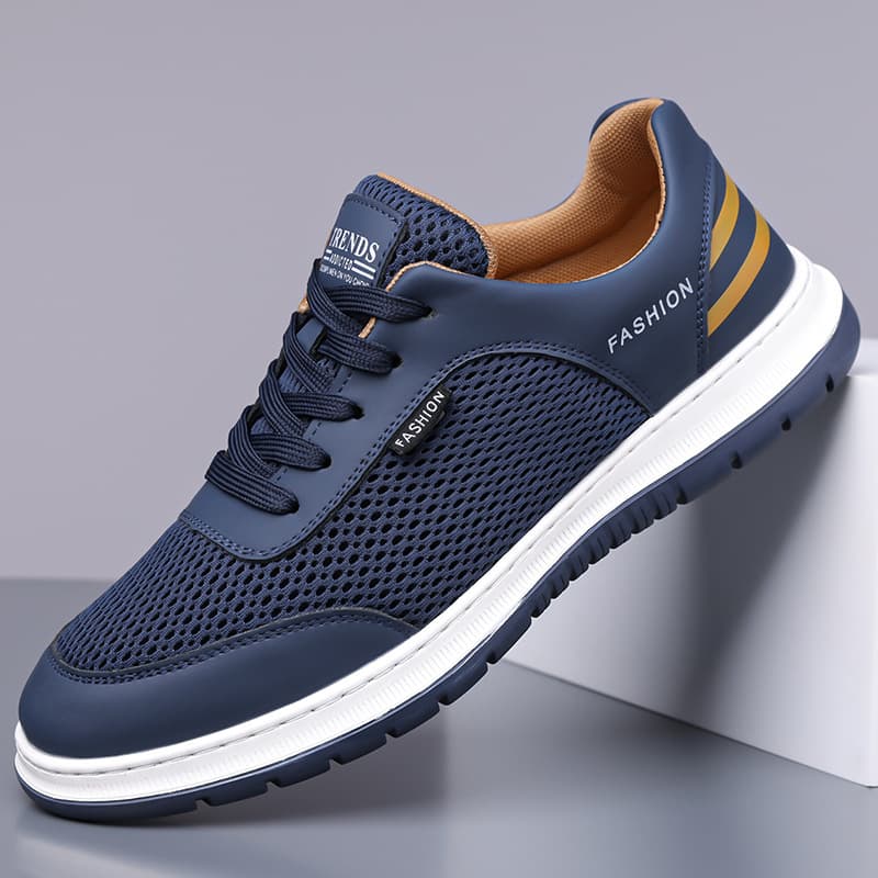 2026 New Men's Summer Casual Shoes, Soft Sole Breathable Mesh Flywoven Sneakers for Running and Sports