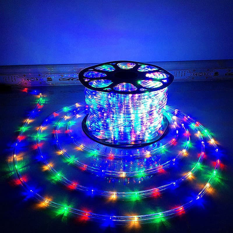 LED light belt energy-saving hose round two-line waterproof sign farmhouse decoration rainbow starry sky bright colorful light string