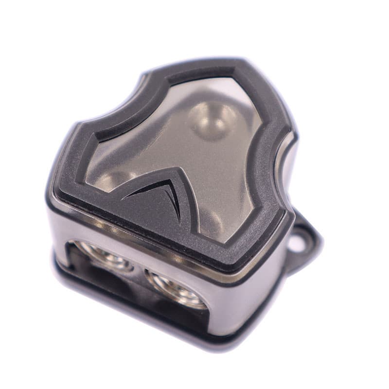 Car Audio Amplifier Fuse Distribution Block 1-in-2-Out Ground Distribution Box Negative Fuse Holder