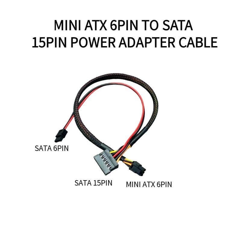 Dell mini 6-pin hard drive cable compatible with CT1250 ETC1250 QBT1250 QCT1250 QCS1250