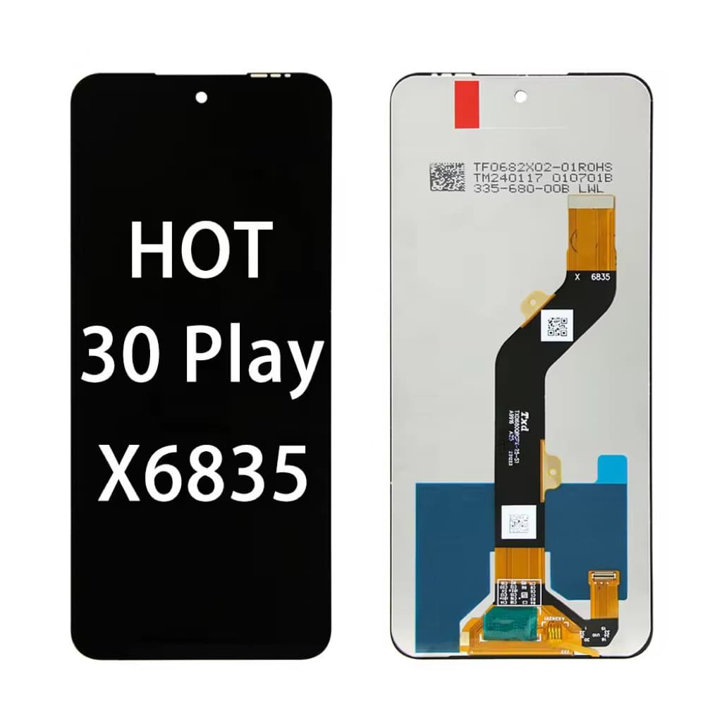 Compatible with Tecno Infinite Hot30 Play Screen Assembly X6835 X6835B LCD Display